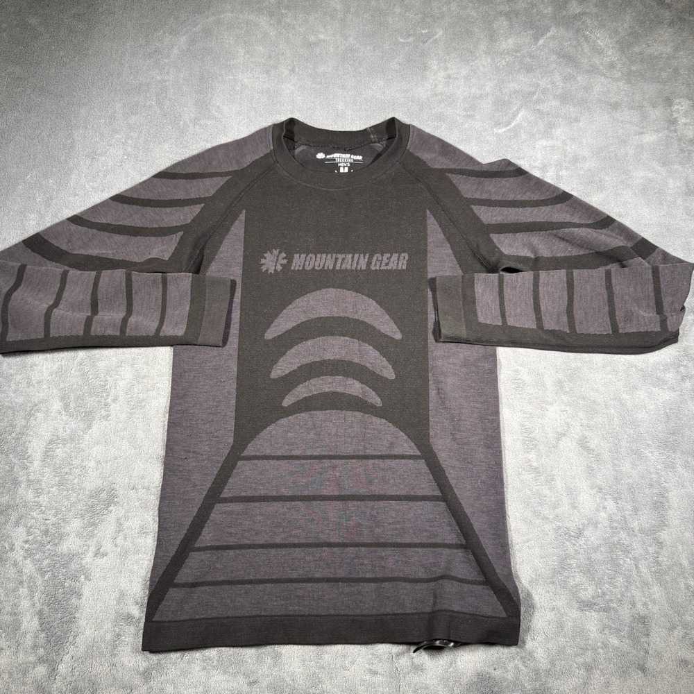 Mountain Gear Trekking Merino Wool Blend Gorpcore Base Layer Top Men's‎ Medium